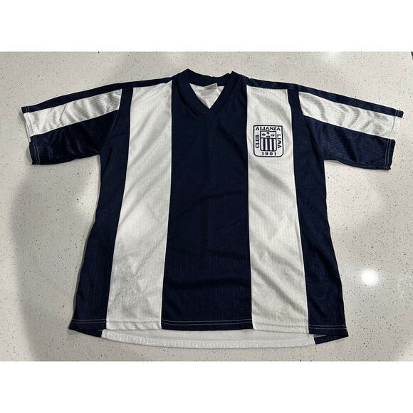 Herran Other - Herran Club Alianza Lima 1901 Peru Soccer Home Jersey Shirt Rare Size 30 Vintage